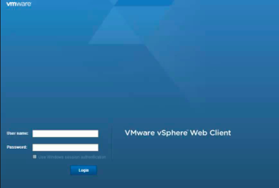 vsphere web client